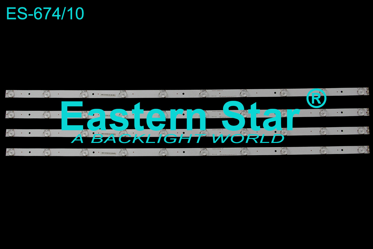 ES-674 LED TV Backlight use for Hyundai 43'' 43HYN4700 LGL43410-3528GJM-100 LED STRIPS(4)