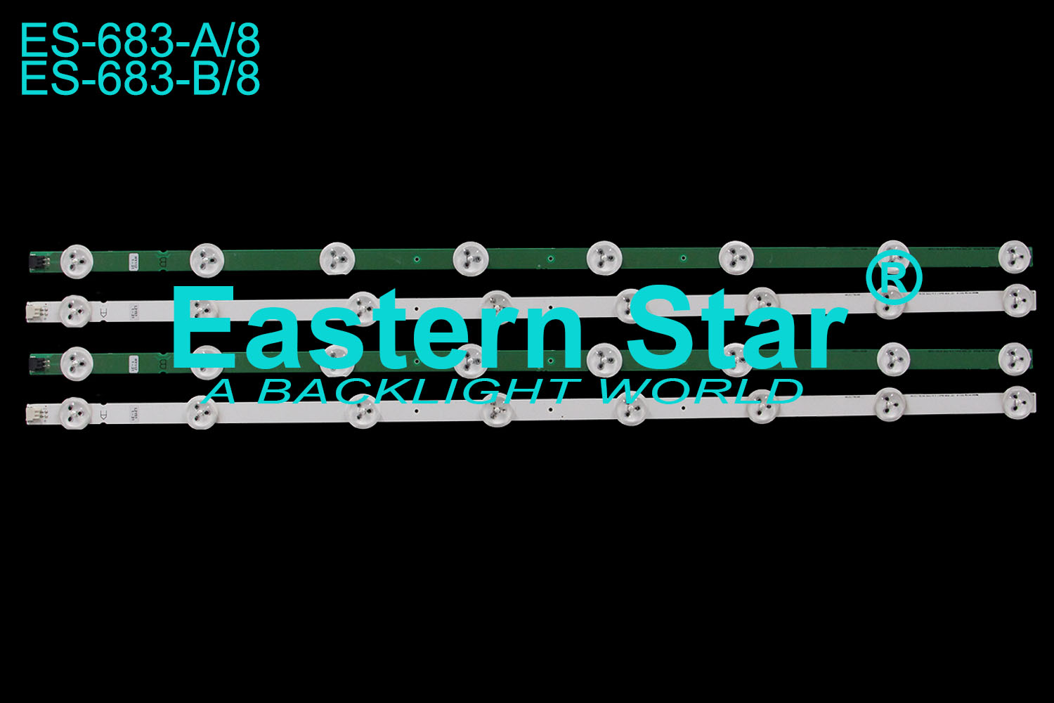 ES-683 LED TV Backlight use for Lg 32'' ROW Rev0.1 2 A/B-TYPE 6916L-1219A 6916L-1220A LED STRIPS(4)