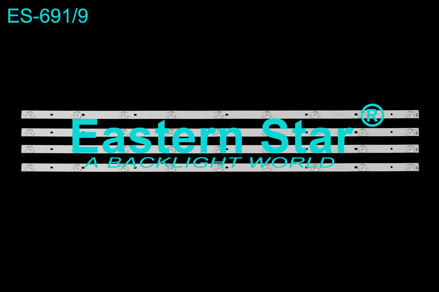 ES-691 LED TV Backlight use for Haier/Proscan 43'' 43G5 PLDED4331A K433535T0409581-Rev1.2 BC LED STRIPS(4)
