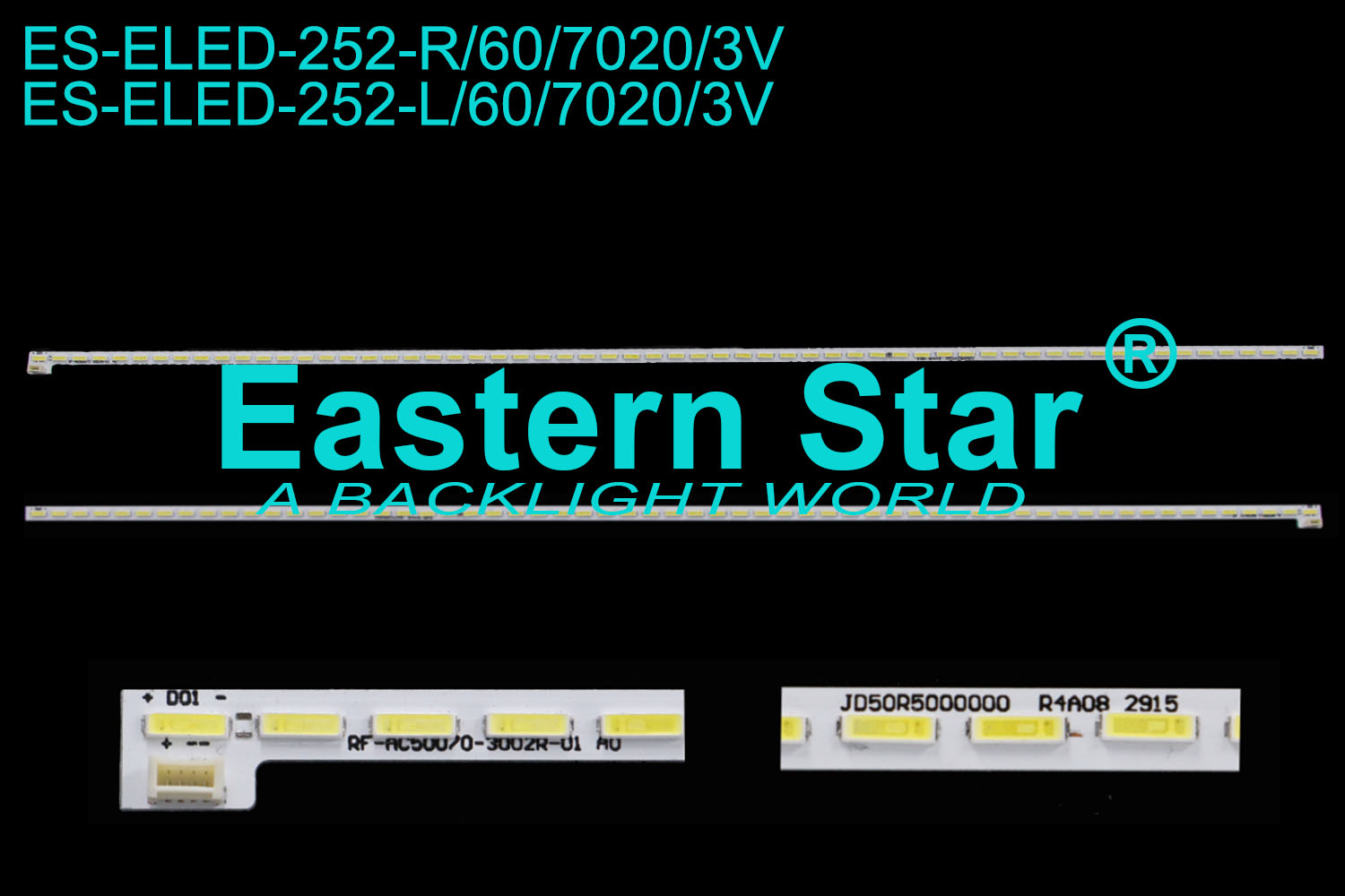 ES-ELED-252 ELED/EDGE TV backlight 50'' 60LEDs use for Changhong RF-AC500A70-3002R/3002L-01 LED STRIPS(2)
