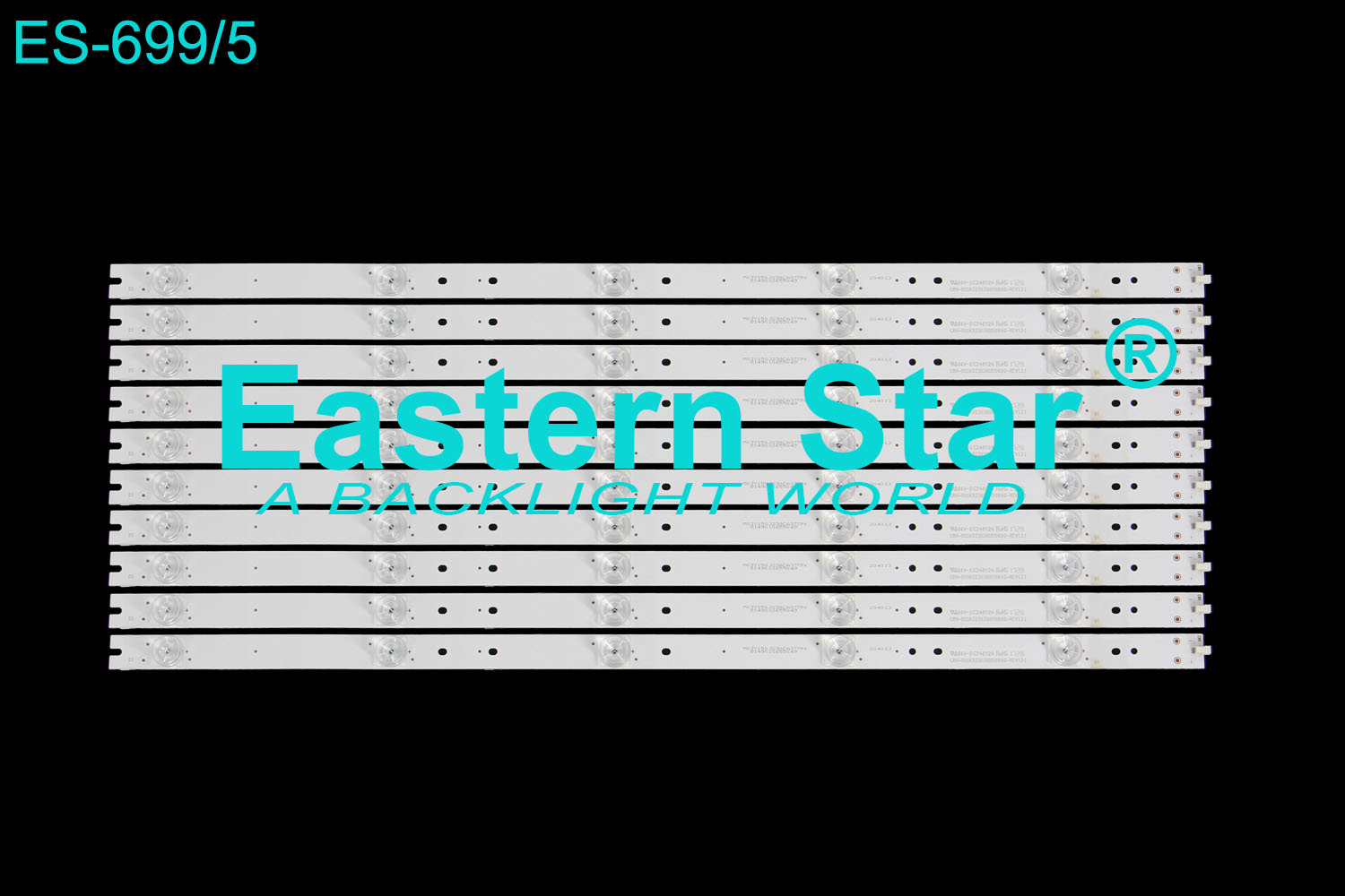 ES-699 LED TV Backlight use for Haier 32" TV LQ55AL88Y81 LS55AL88K52A3 B55K52303005106AG-REV1.3 1 LED STRIPS(10)