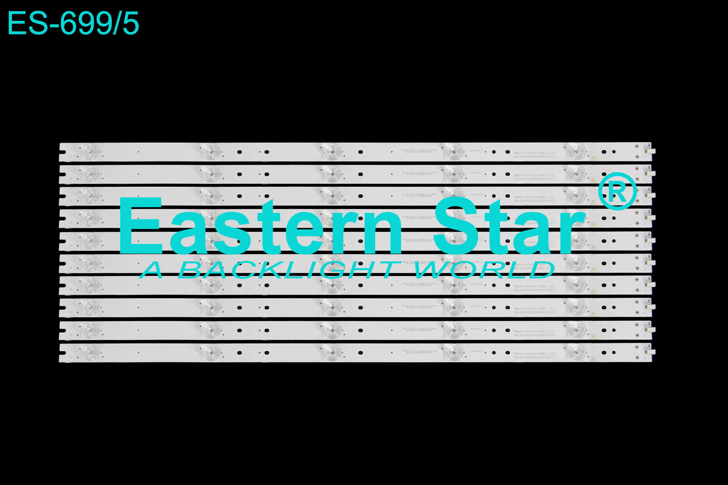 ES-699 LED TV Backlight use for Haier 55" TV LQ55AL88Y81 LS55AL88K52A3 B55K52303005106AG-REV1.3 1 B55Y8130300510746、F55U82303005106CC LED STRIPS(10)