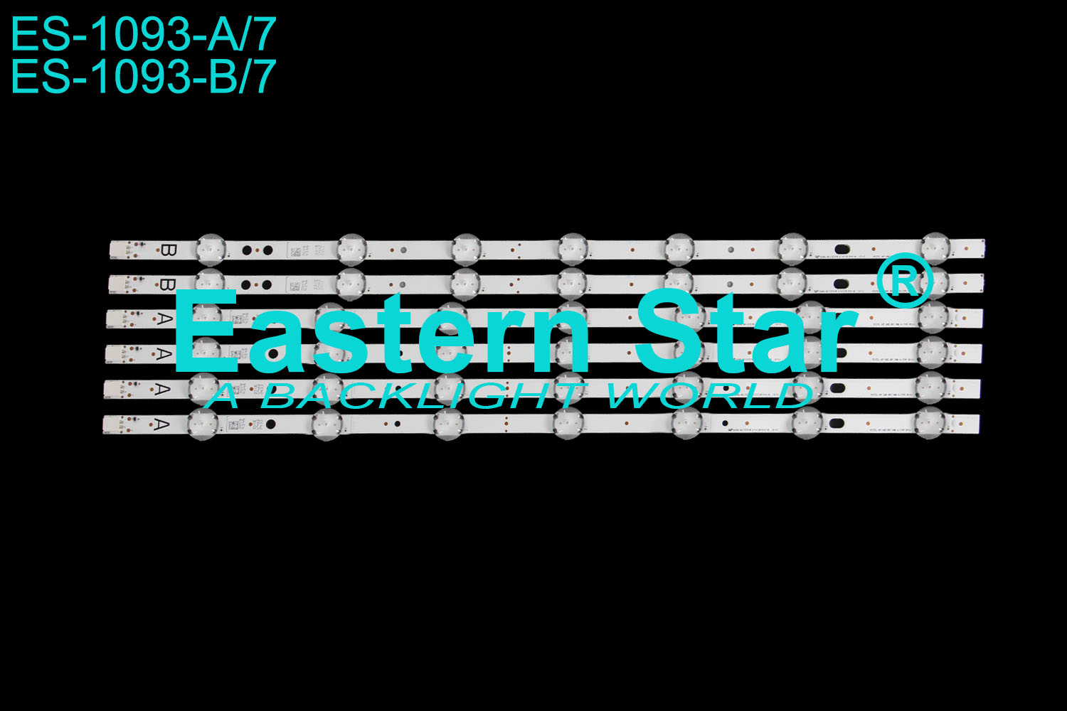 ES-1093 LED TV Backlight use for Vestel 49" TV Vestel 49" UHD DRT VNB A-TYPE REV03 B-TYPE REV0.1 LED STRIPS(6)