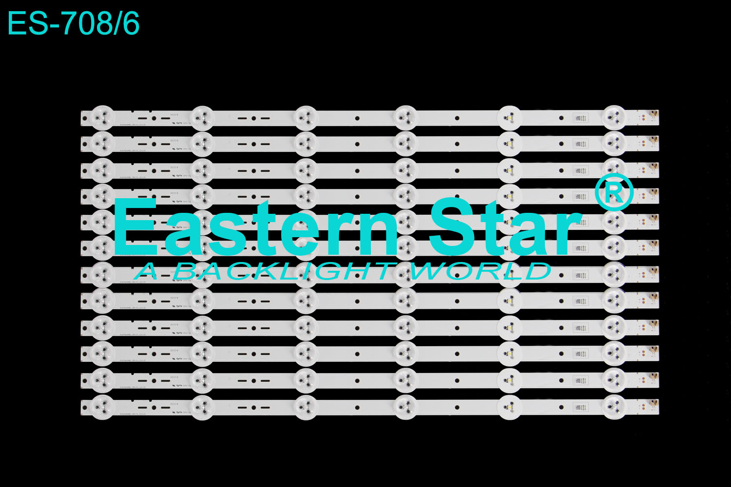 ES-708 LED TV Backlight use for Sony 46'' TV KDL-46R450A /KDL-46R473A /KLV-46R470A SVG460AB1_REV3_121121 LED STRIPS(12)