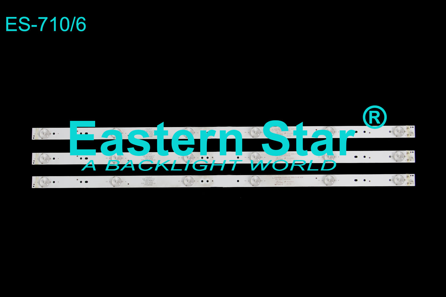 ES-710 LED TV Backlight use for Atvio 32" TV ATV-32 A320SD5G03 0D32D06-ZC21FG-05 2015-11-06 6S1P PN:303TT320038 LED STRIPS(3)