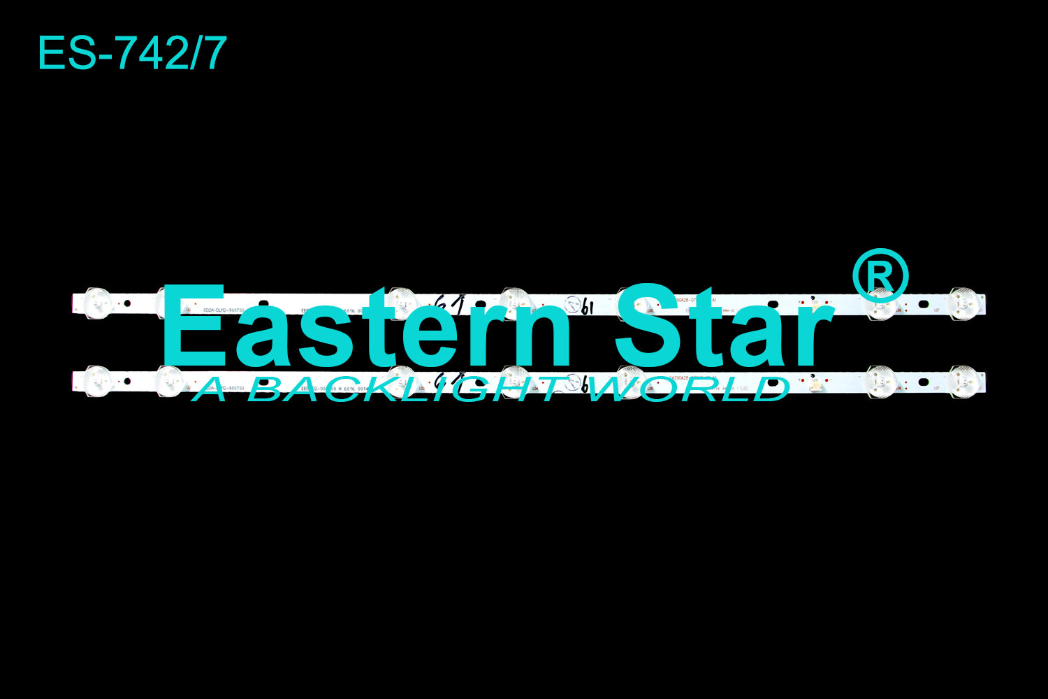 ES-742 LED TV Backlight use for Fox 29'' TV FOX29DLE252 8D2A-DLM2-900700 /EB5cD2-000000 H 6016 00148 /HL-2A290A28-0701S-01 A1 LED STRIPS(2)
