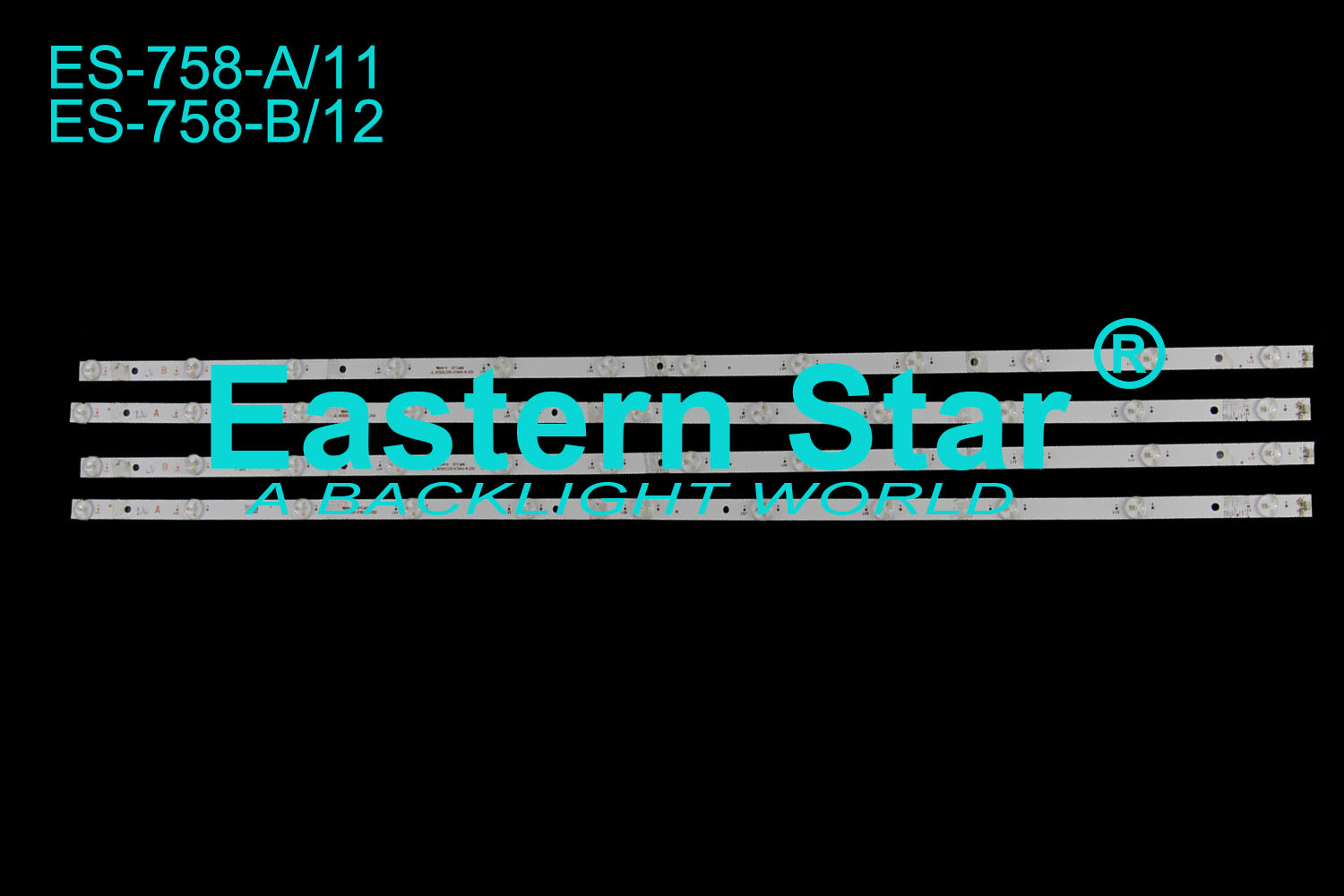 ES-758 LED TV Backlight use for Vestel 55'' 55U2963DB JL.D550B1330-078AS-M_V02  JL.D550C1330-078AS-M_V02 LED STRIPS(4)