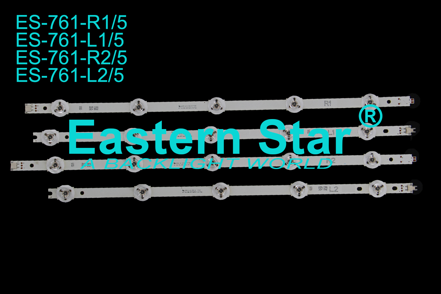 ES-761 LED TV Backlight use for Panasonic 47'' TX-47A 47" V14 Slim DRT Rev0.2 1 L1/R1/L2/R2-Type 6916L-1812A LED STRIPS(10)