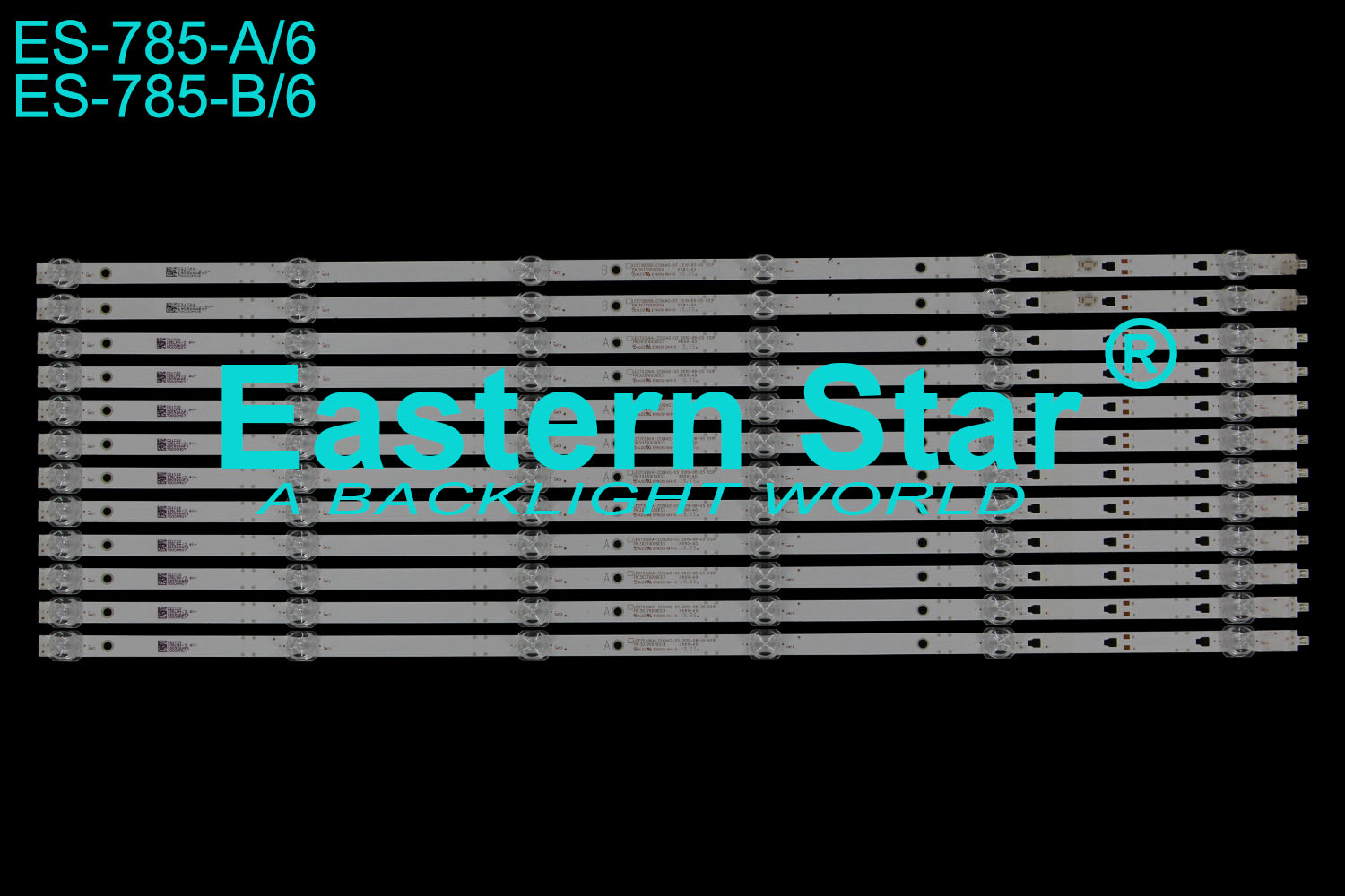 ES-785 LED TV Backlight use for Jvc /Rca 70" LT-70MAW795 LED70D06A/LED70D06B LED STRIPS(12)