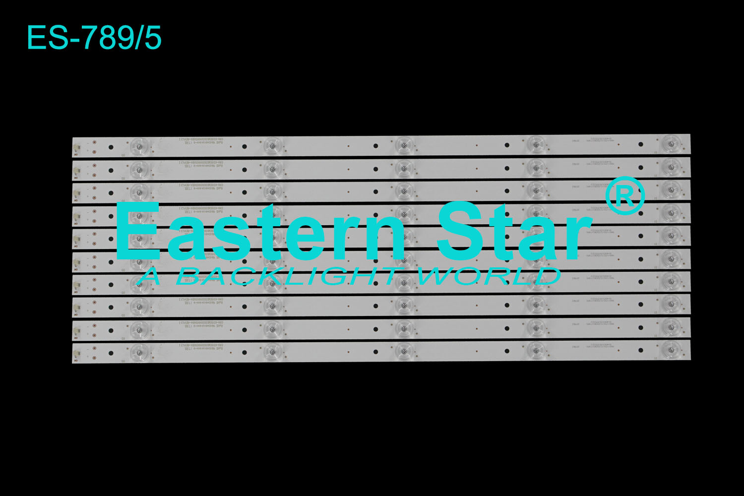 ES-789 LED TV Backlight use for Haier 55'' 55UFC2500 RCA RTUC5537  K55EMD30301005684-REV1.3 LED STRIPS(10)