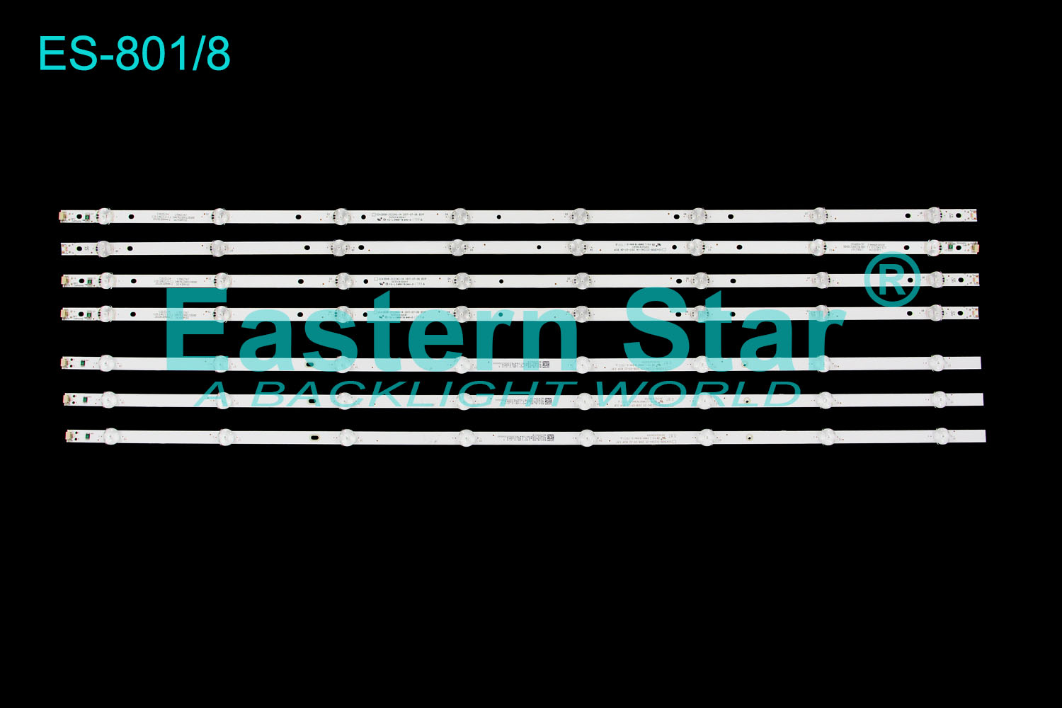ES-801 LED TV Backlight use for Samsung 43'' UN43J5202AF GC43D08-ZC22AG-14/25 LED STRIPS(3/4)