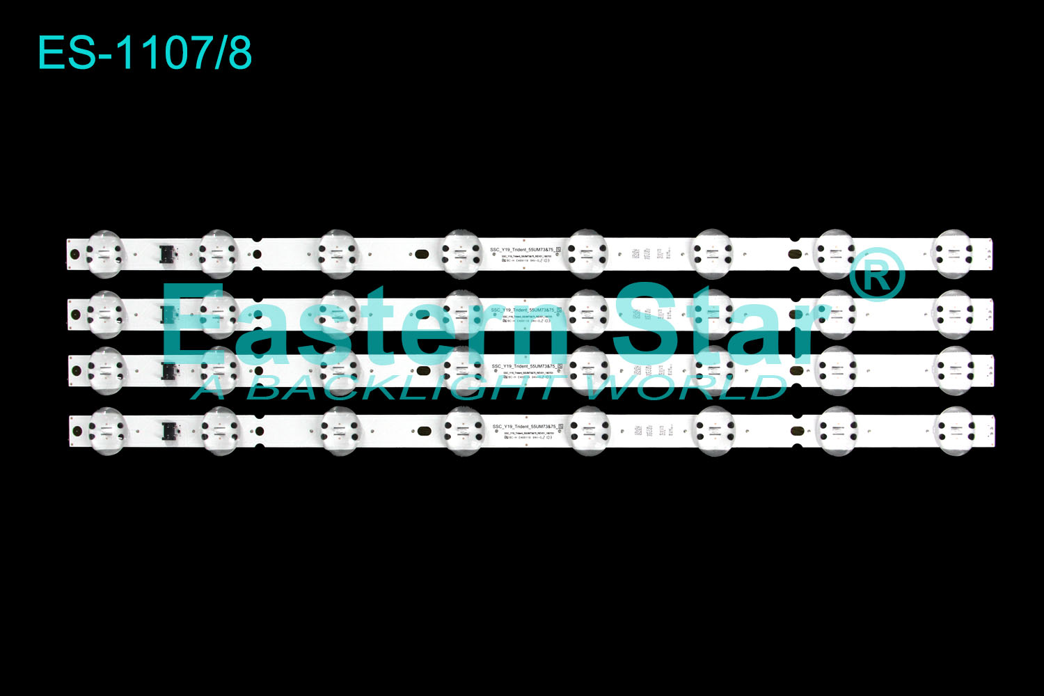 ES-1107  PCB WIDTH: 20MM LED TV Backlight use for Lg 55" Y19_55UM73&75_REV01_180703 LED STRIPS(4)