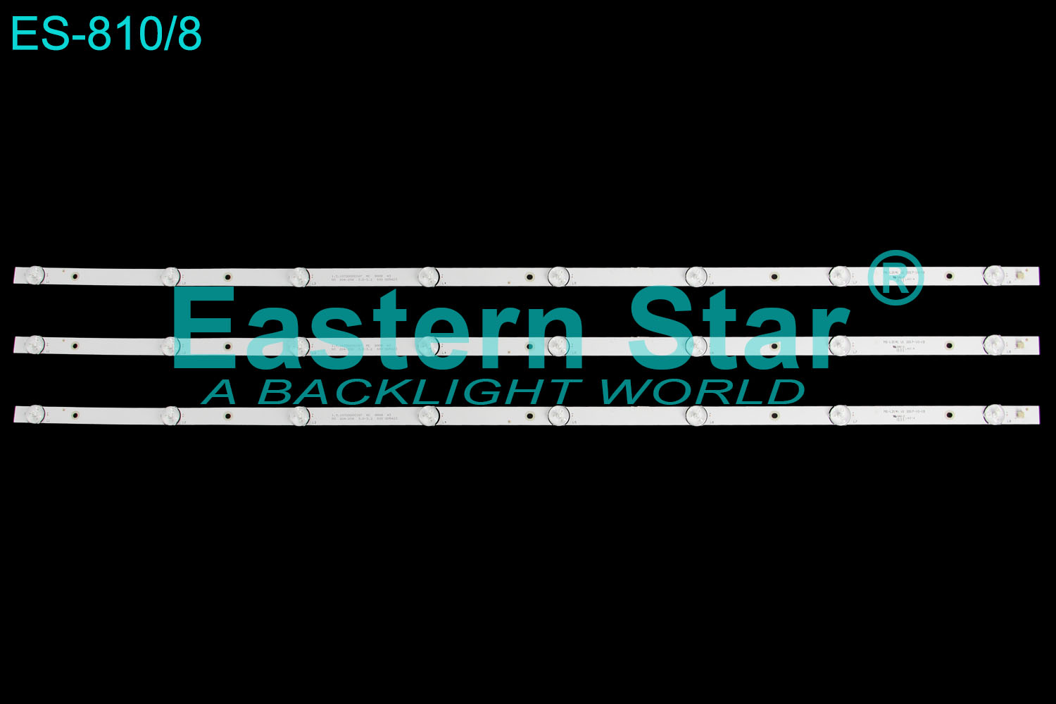 ES-810 LED TV Backlight use for 43'' ET-43FHD19S-T2S2 TV MS-L2141 V1 2017-10-10 LED STRIPS(/)
