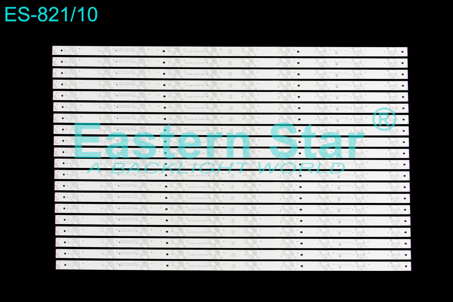 ES-821=ES-469 LED TV Backlight use for 75'' Philips TV 75PFL6601/F7B RF-EN750E32-1001S-01 ECHOM-4675P3001 LED STRIPS(20)
