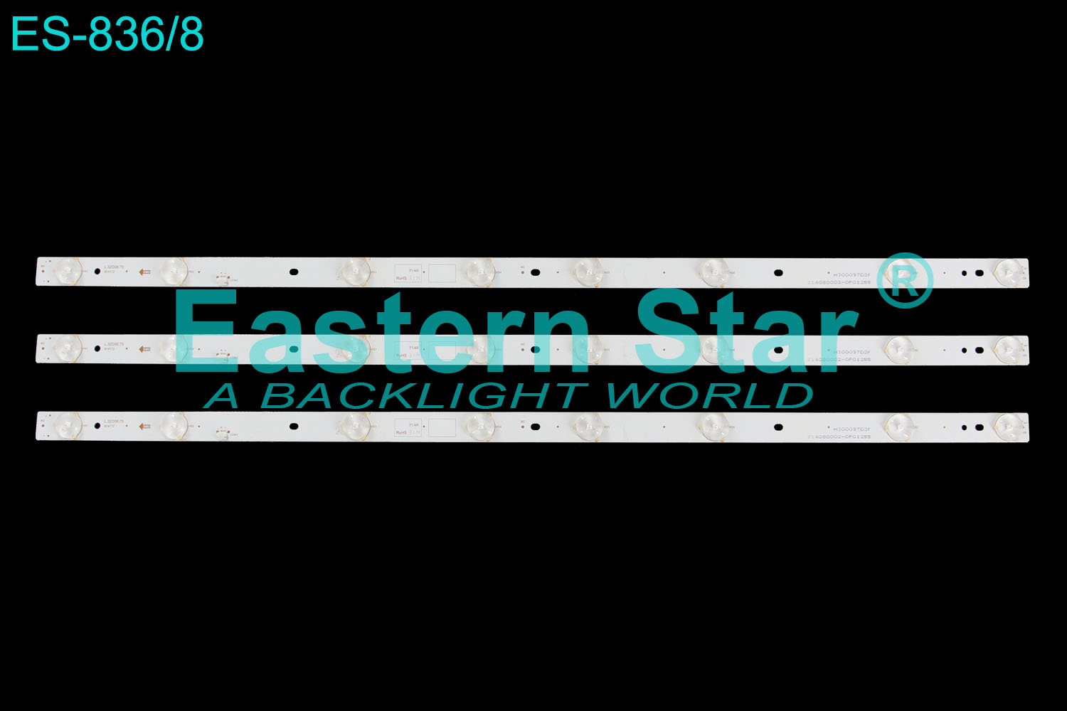 ES-836 LED TV Backlight use for 32'' Adler TV LE-32 01 L.32D08.75 LED STRIPS(3)