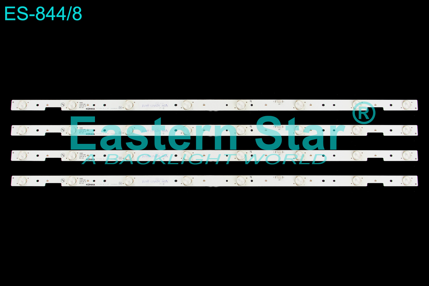 ES-844 LED TV Backlight use for 40'' Vox TV 40ADS660B KONKA M T136 A1 1 OT 21005091 LED STRIPS(4)