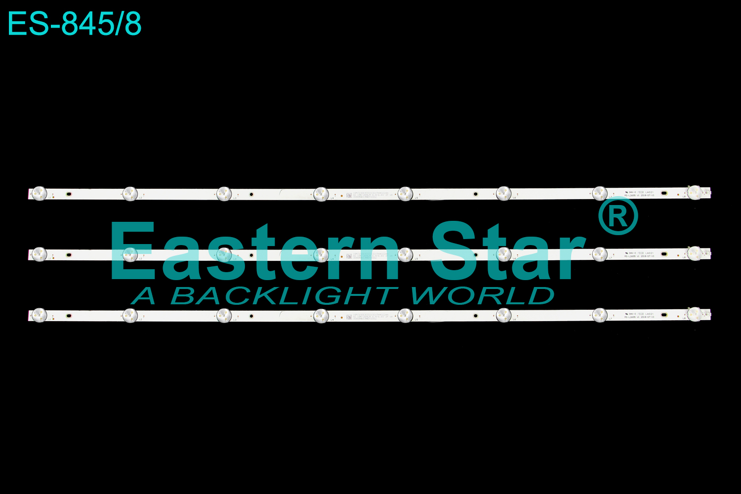 ES-845 LED TV Backlight use for 40'' Fox TV 40DLE172 MS-L2695 V1 2018-07-10 LED STRIPS(3)