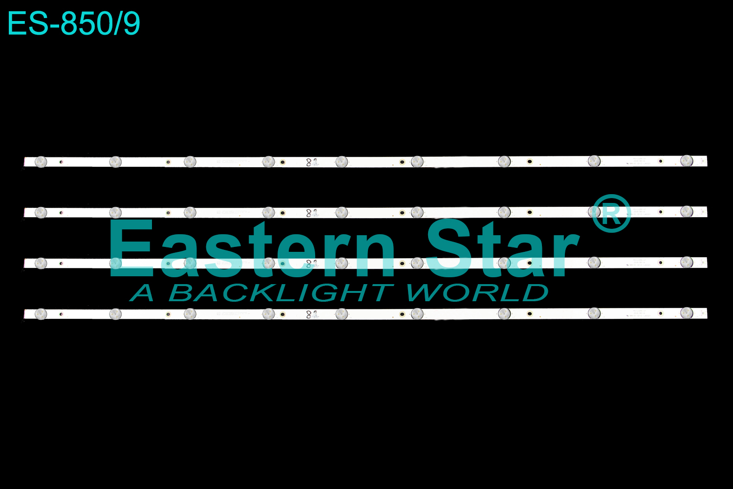 ES-850 LED TV Backlight use for 50'' Fox/Onvo/Saba  K50DLX9US,  CX500DLEDEM TV MS-L1255 V7 HL-00500A30-0901S-04 CX50D09-ZC22AG-03 JL.D50091330-006ES-M-02-V02  50S1 3080550S10DTZ001 LED STRIPS(4)