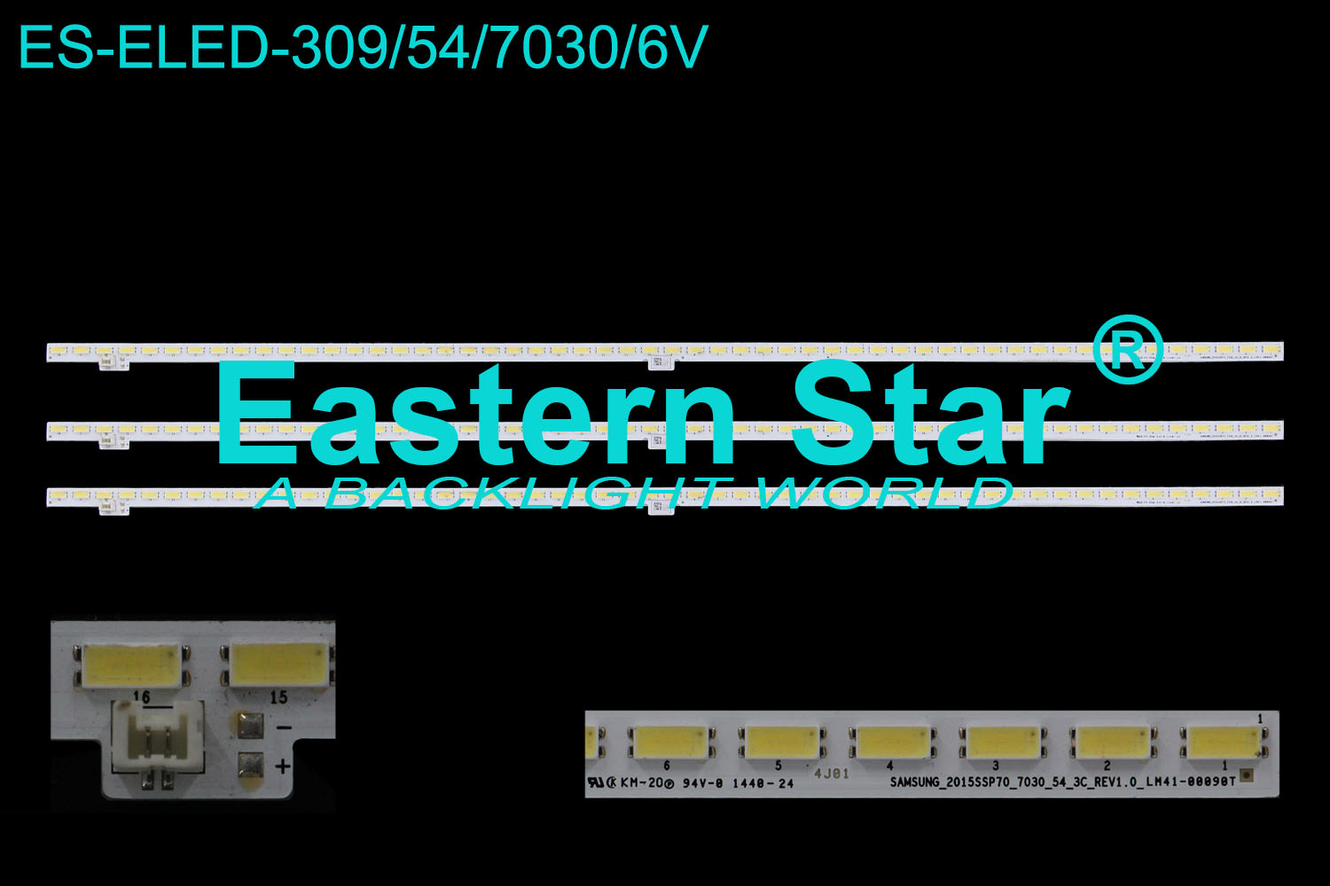 ES-ELED-309 ELED/EDGE TV backlight use for 70'' Sharp TV LC-70LE661U 2015SSP70_7030_54_3C_REV1.0_LM41-00090T LED STRIPS(3)