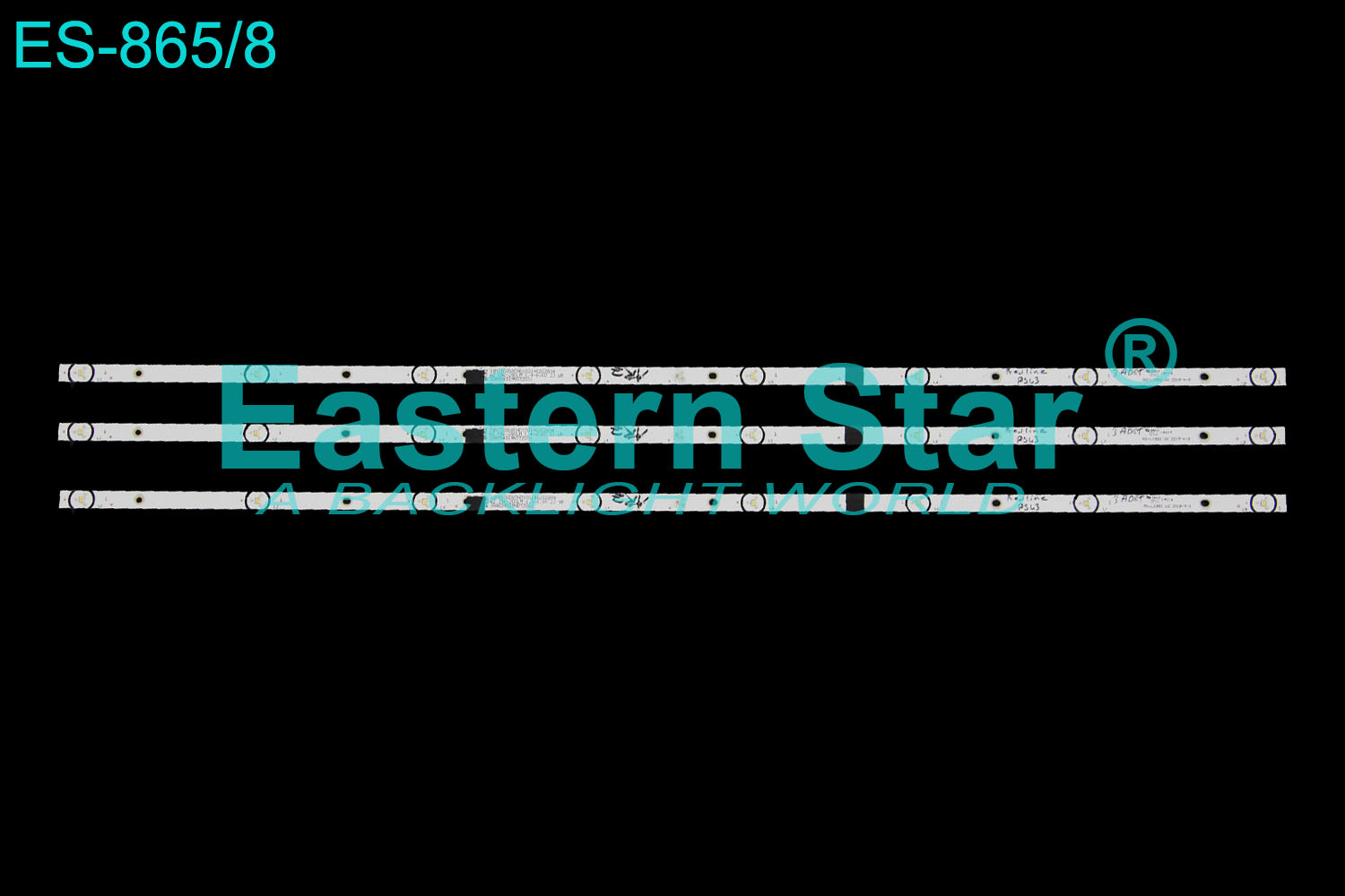 ES-865 LED TV Backlight use for 43" Telesystem/ Smart/Redline T2S2 HEVC HL-00430A30-0402S-06  A1 3X8 MS-L2392 V2 2018-4-3 308054319NDTZ001 LED STRIP(3)