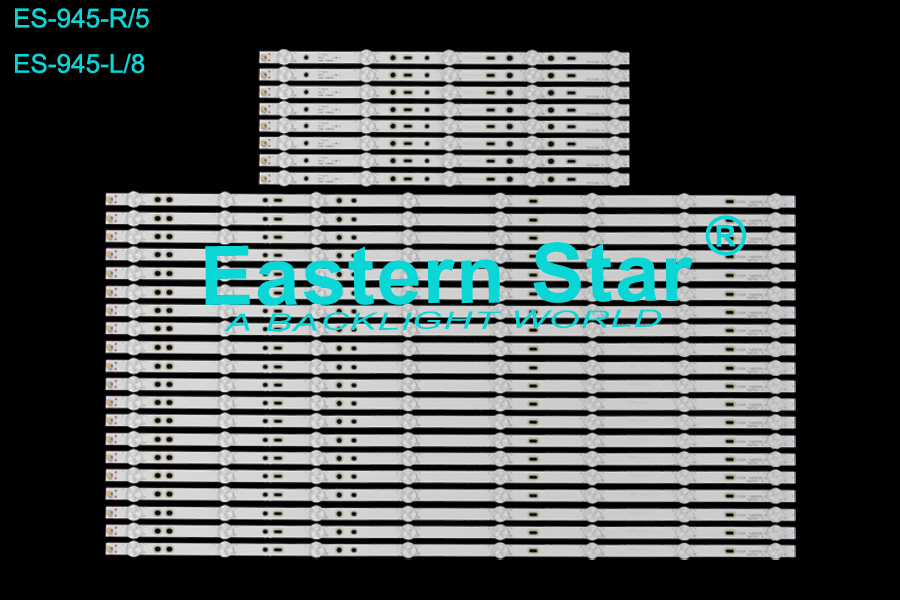 ES-945 LED TV Backlight use for 75" SONY KDL-75W850C  KDL-75W855C 750TV07 V1 750TV08 V1 LED STRIP(28)