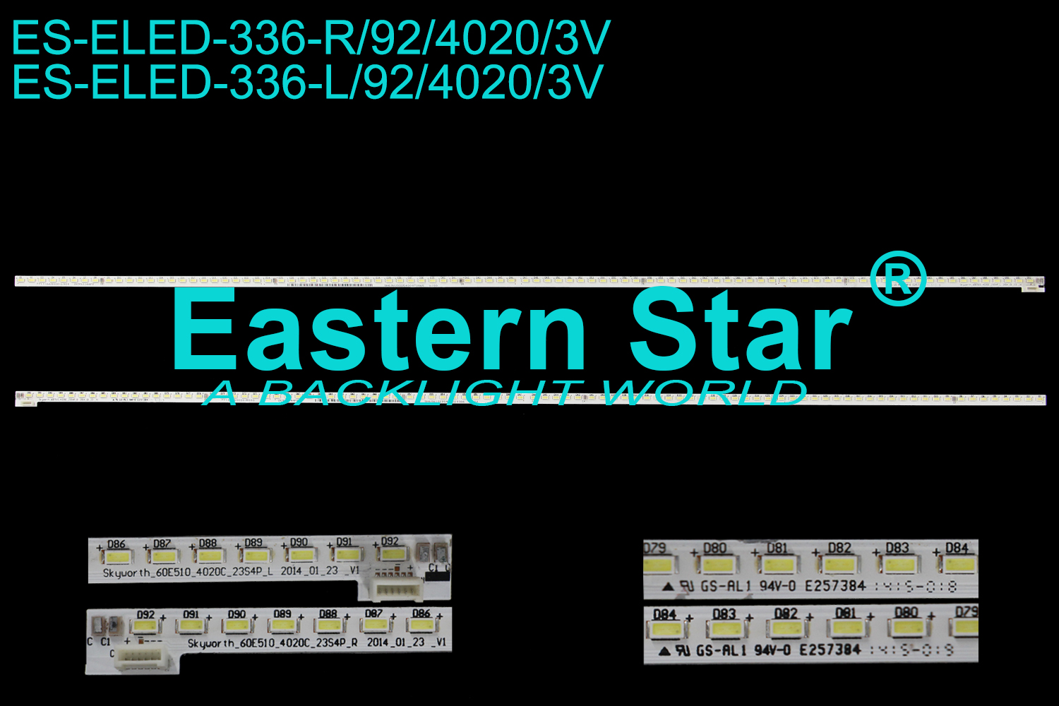 ES-ELED-336 ELED/EDGE TV backlight use for 60'' Lg 60LB5200-UA  60E510_4020C_23S4P_L  60E510_4020C_23S4P_R  LED STRIPS(2)