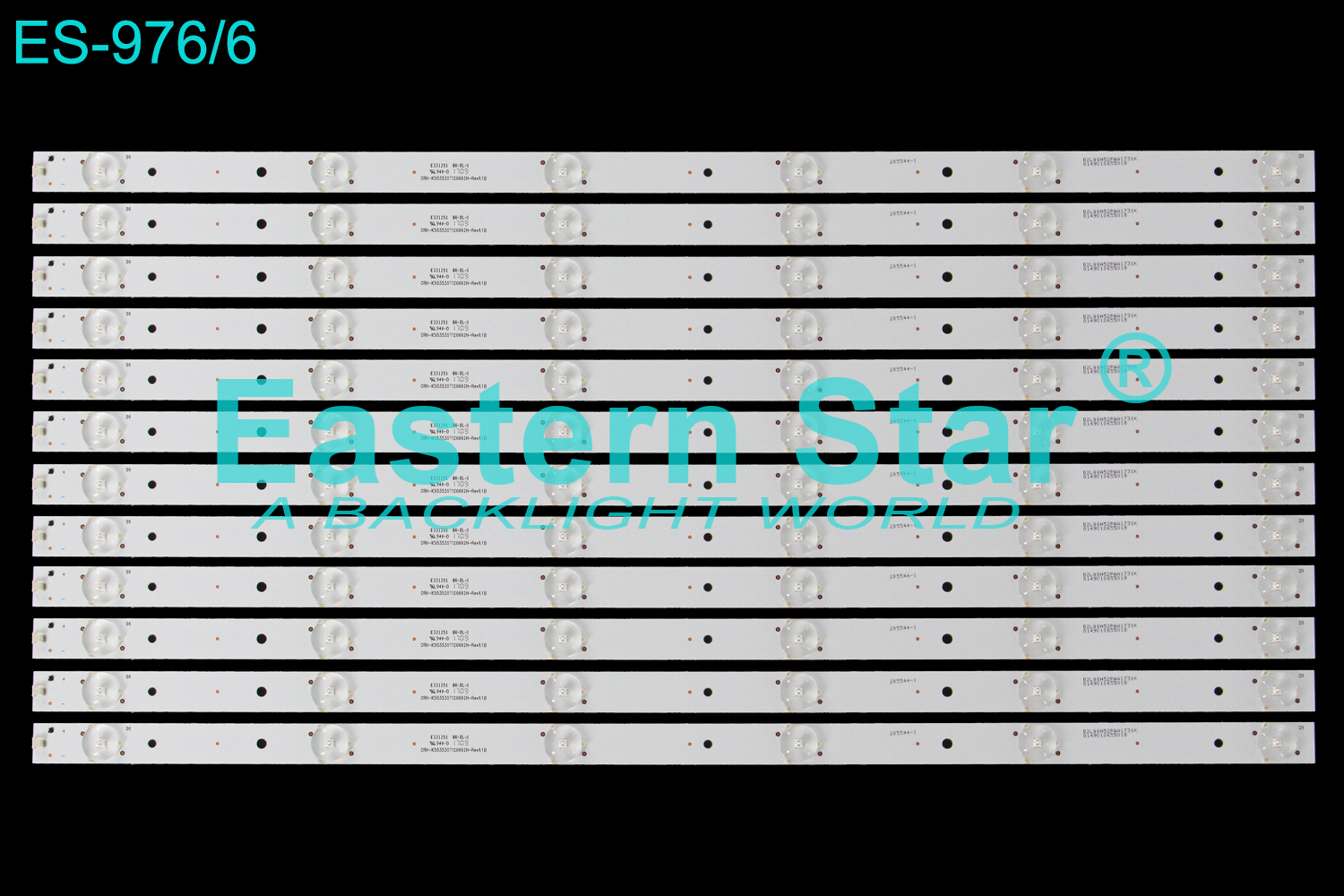 ES-976 LED TV Backlight use for 55" Lenovo 55E6 , 55G5U , HV550QUB-B13 , CN55GK723 K553535T120662H-REV1.1B LED STRIP(12)