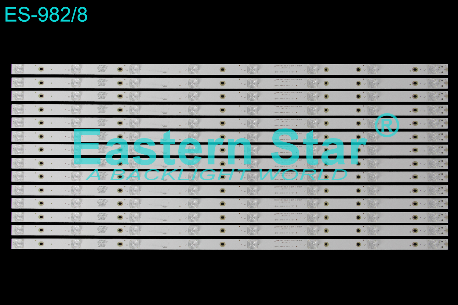 ES-982 LED TV Backlight use for 75" Rca RTU-7575 303KK750032, KSKK75D08-ZC23AG-04  LED STRIP(14)