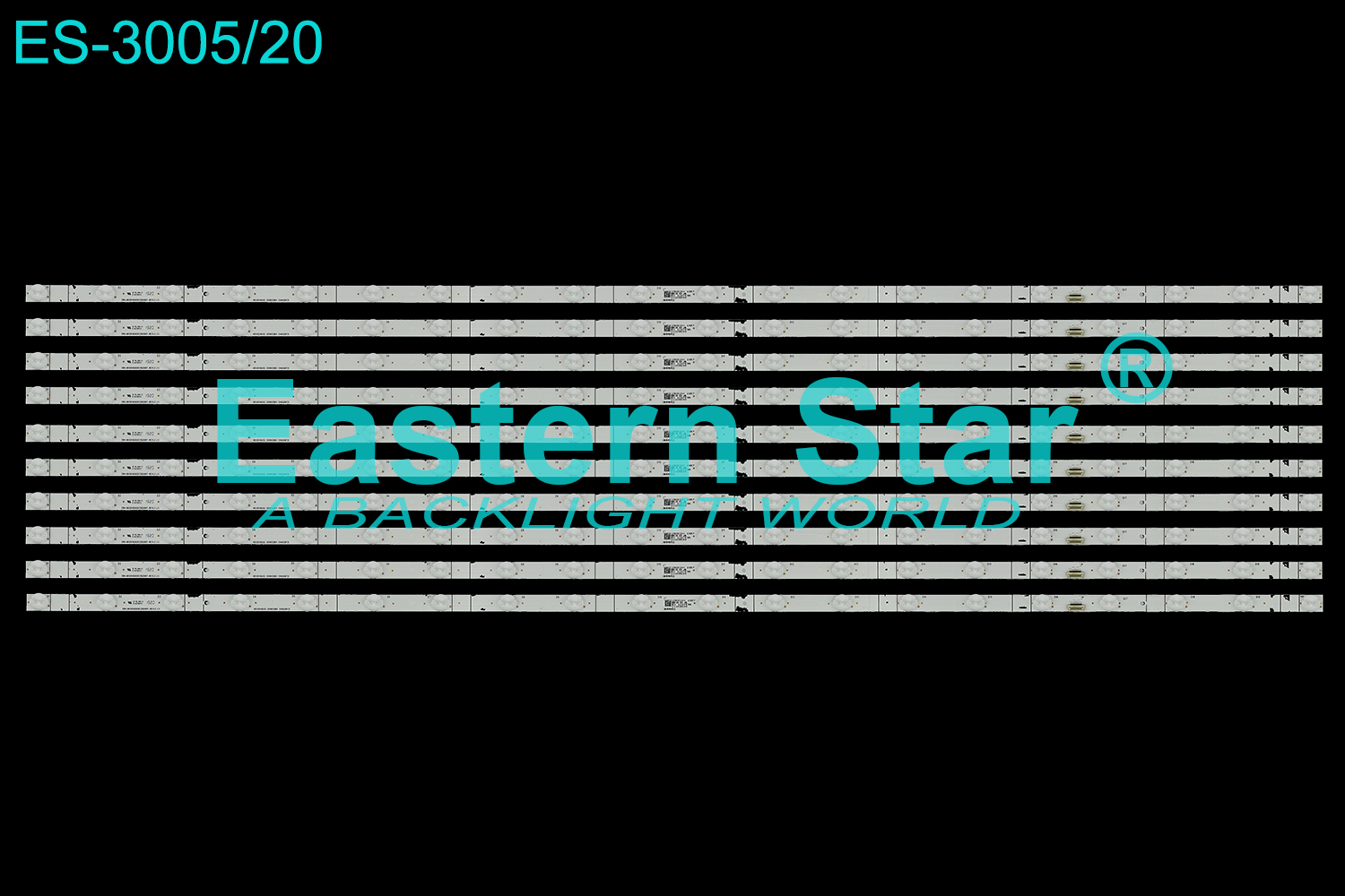 ES-3005 LED TV Backlight use for 55" HISENCE 55H9F CRH-BX55V63030T102091T-REV1.3  HD550V6U52  2019012901 SVH550F21  LED STRIP(10)