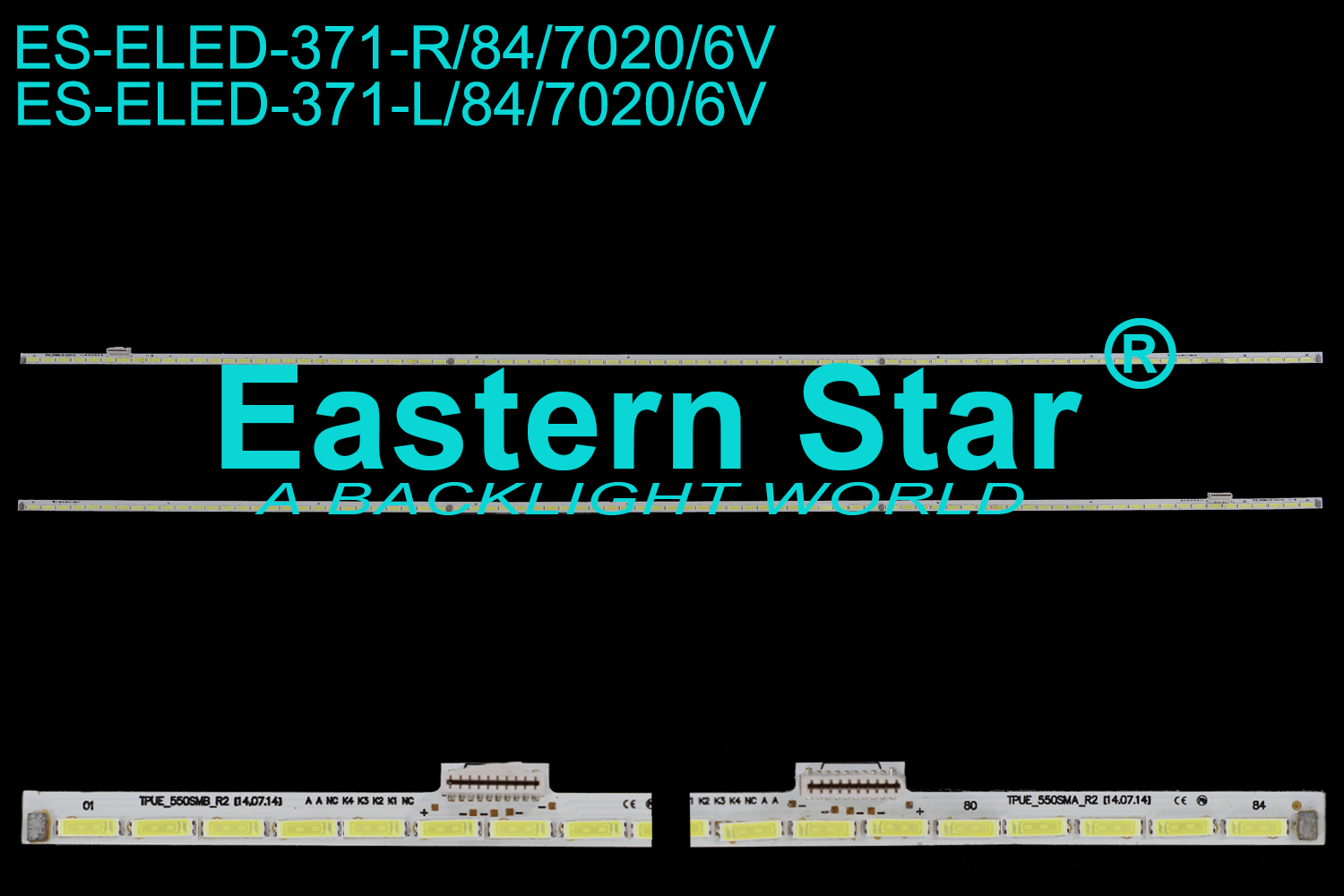 ES-ELED-371 ELED/EDGE TV backlight use for 55'' Philips 55PUS7600 / 55PUS9109 TPUE_550SMA/B_R2 [14.07.14]  LED STRIPS(2)