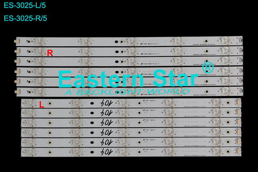 ES-3025 LED TV Backlight use for 42" Sharp LBM420P0501, L/R:  LBM420P0501-CJ-1(HF)(0) LED STRIP(12)