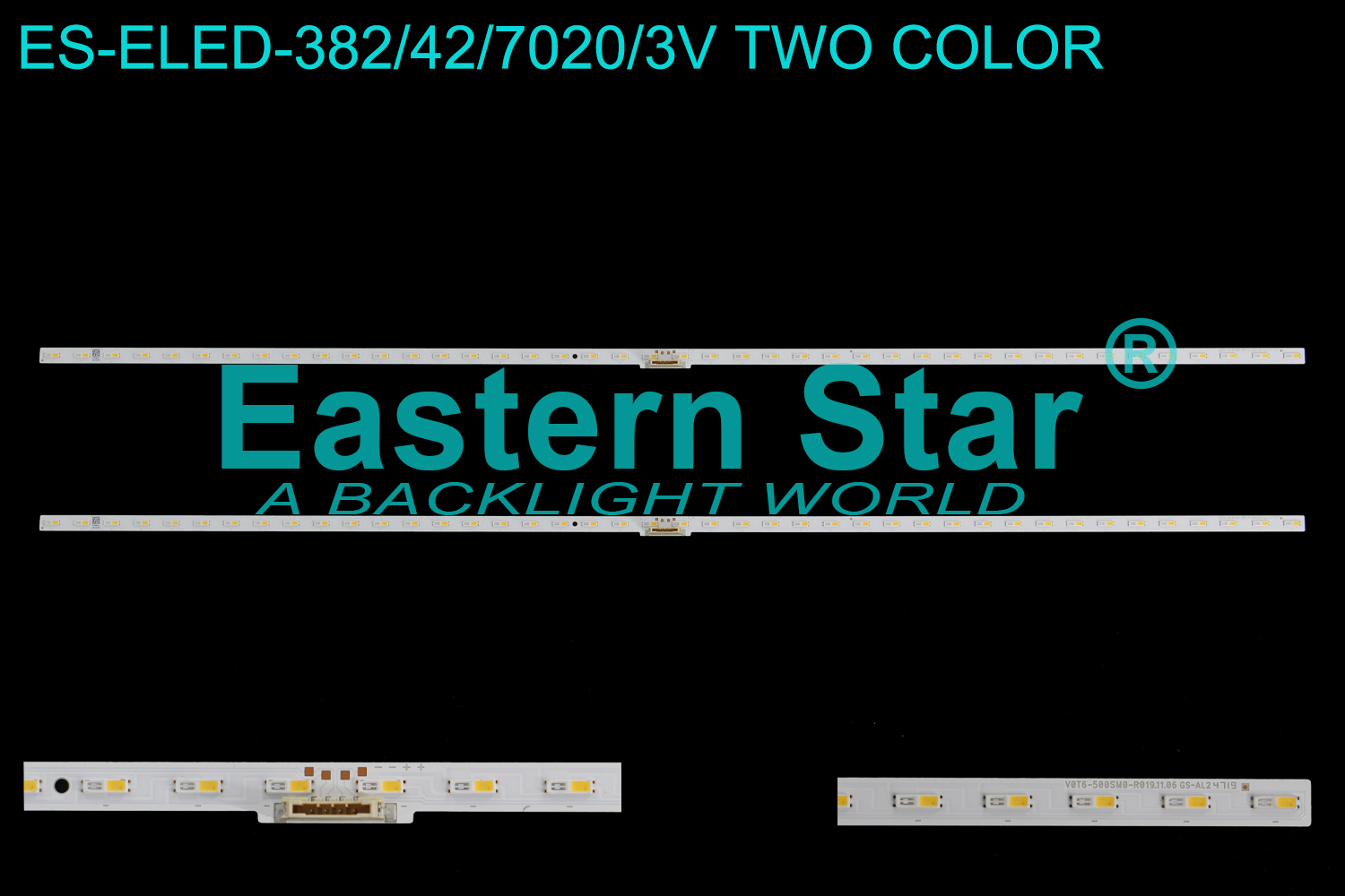 ES-ELED-382 ELED/EDGE TV backlight use for 50'' Samsung  QN50LS03TAFXZA BN96-50382A V0T6-500SM0-R0 19.11.06 sj-BN96-50382A LED STRIPS(2)