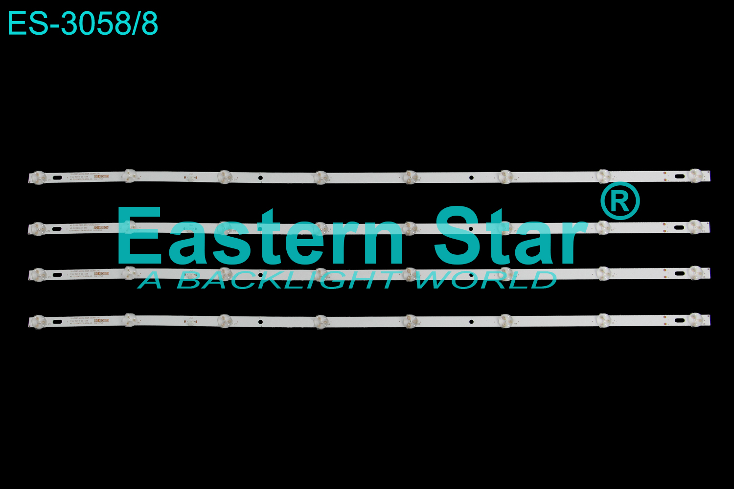 ES-3058=ES-981 LED TV Backlight use for Tcl  39" SNT-D385X01  XL-D385-2835-8S1P-350MA24V 43-D385X012X-X03A-XL LED STRIP(4)