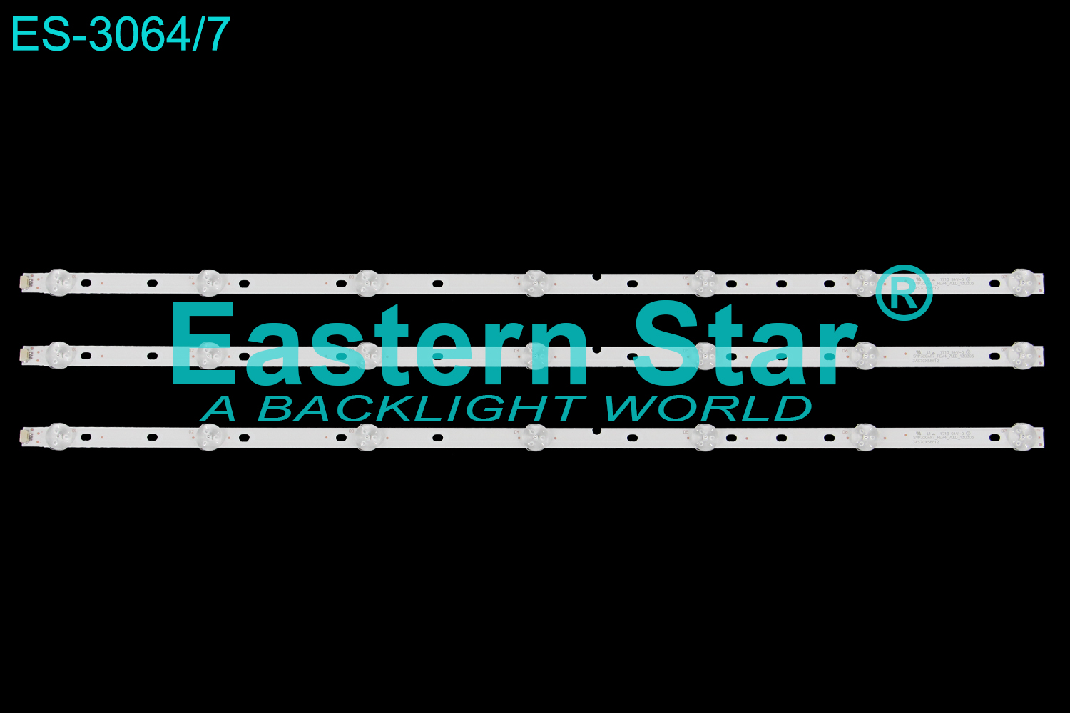 ES-3064 LED TV Backlight use for 32" Insignia NS-32D200NA14  NS-32D201NA14 SVP320AF7_REV4_7LED_130305 3AS7CX58612  LED STRIP(3)