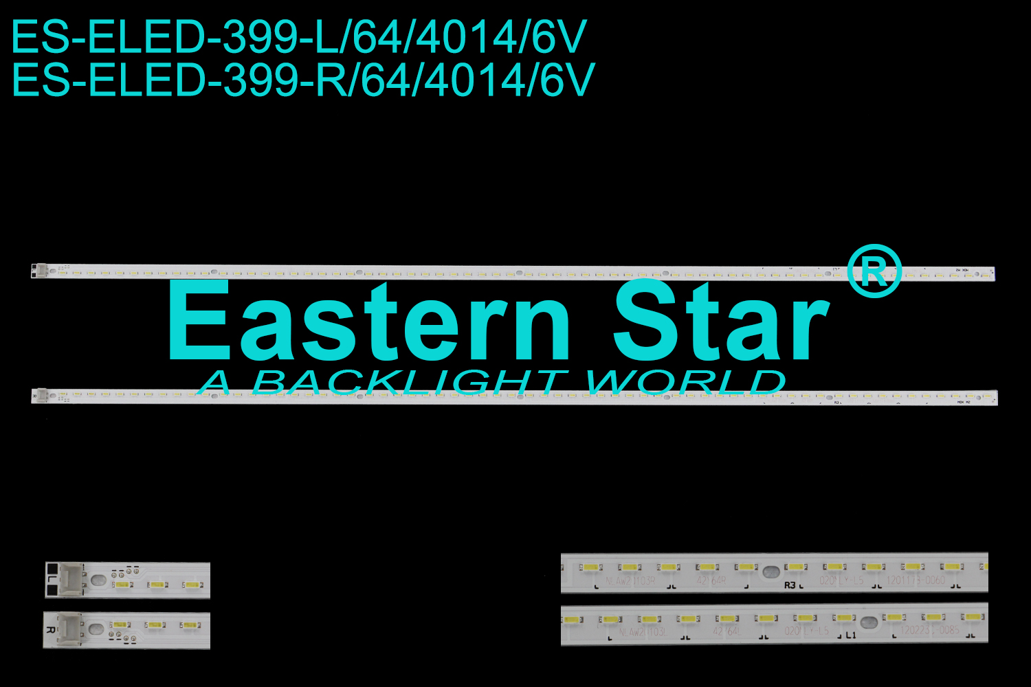 ES-ELED-399 ELED/EDGE TV backlight use for 42'' Panasonic 42F102/42Y64R NLAW20103L 42Y62L/R 020NLY-L5 1202230-0085 LED STRIPS(2)