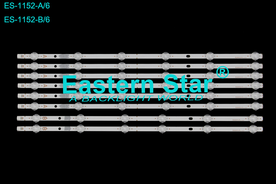 ES-1152 LED TV Backlight use for 49" Panasonic /Vestel TX-49FX555B SVV490A69_A/B_Rev02_170428 LED STRIP(8)