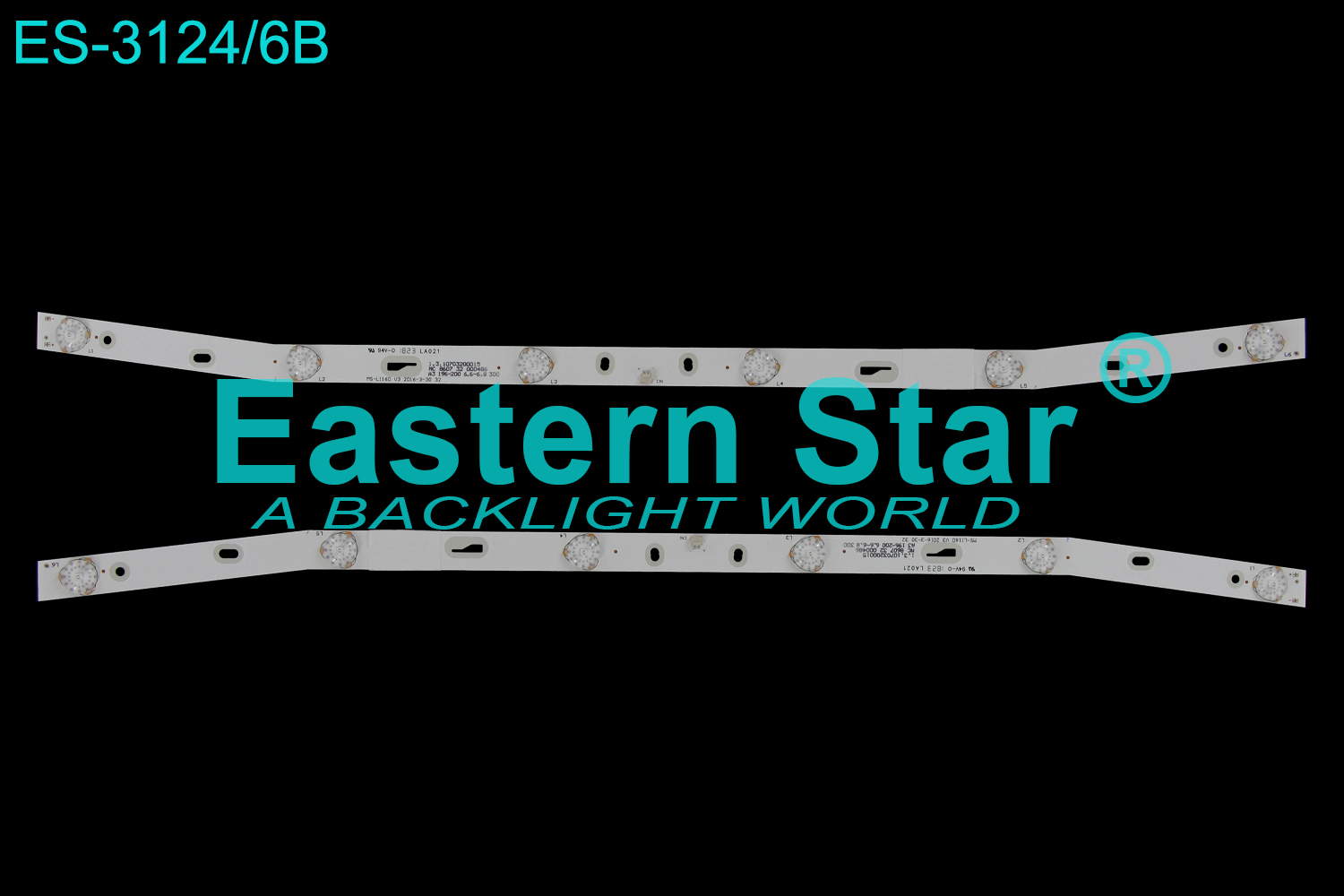 ES-3124 LED TV Backlight use for 32" Sharp SH-32A/3261 MS-L1160 V3 2016-3-30 32 LED STRIP(2）