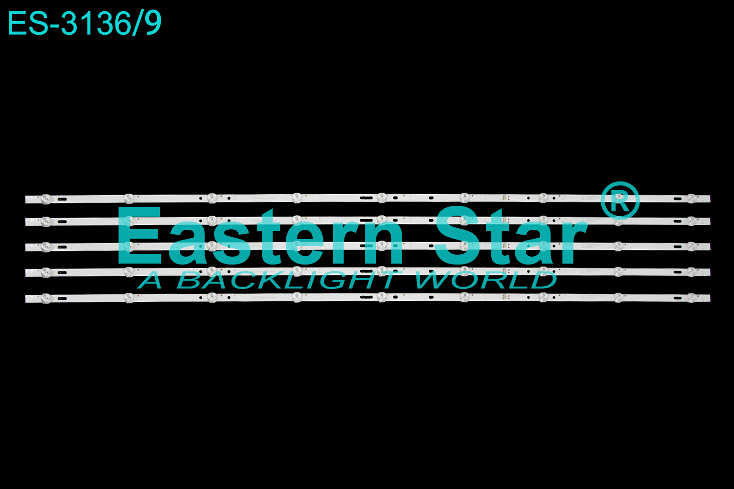 ES-3136 LED TV Backlight use for 55" Rca RTU5540-D DS-LS55LB-5X9-MCPCB-V2, DS-LS55LB-5X9-MCPCB-V1  HRS_LS55_5X9_2W_MCPCB_12MM_V2 LED STRIP(5)