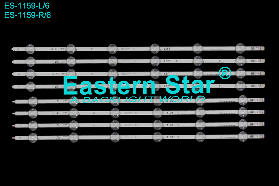 ES-1159 LED TV Backlight use for 65" Arcelik 65L8860 Arcelik_65_clarity_4x6+4x6_1313FCA_L/R_6S1P REV.V5 2020/03/11  WCM60601-AC LED STRIP(8)