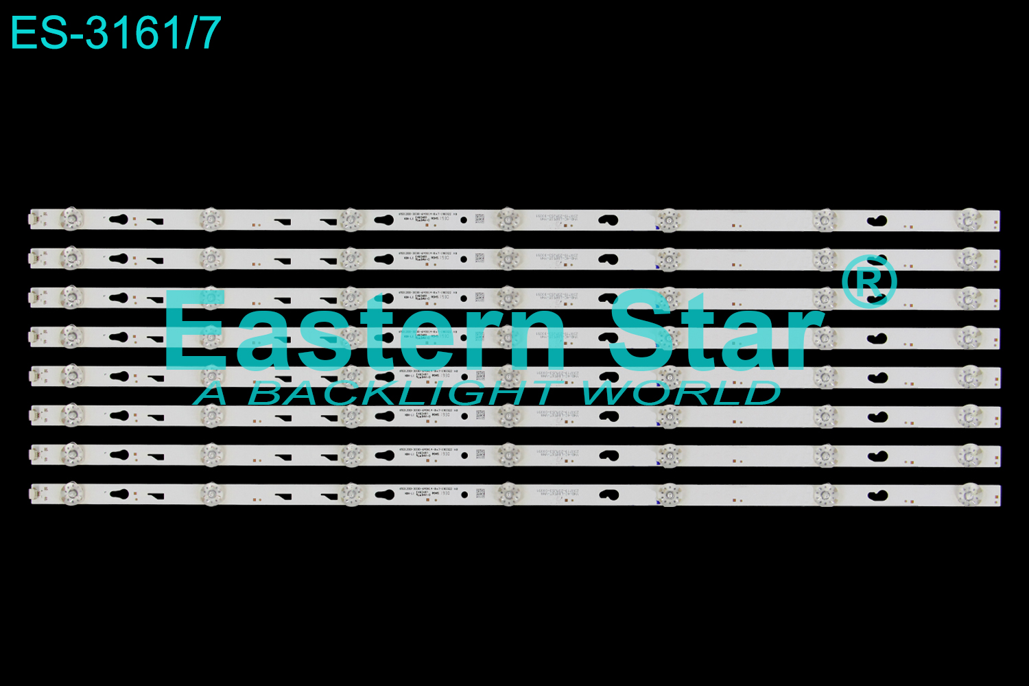 ES-3161 LED TV Backlight use for 65" Tcl/Mi 65D1200-3030-649X14-8X7-190322 YHB-4C-LB650T-YHA TCL65D07-ZC22AG-03E 2019-04-13 7S1P 303TC650042 E78030 4C-LB650T-ZC9 200309BB05 TC650M13 LED STRIP(8)