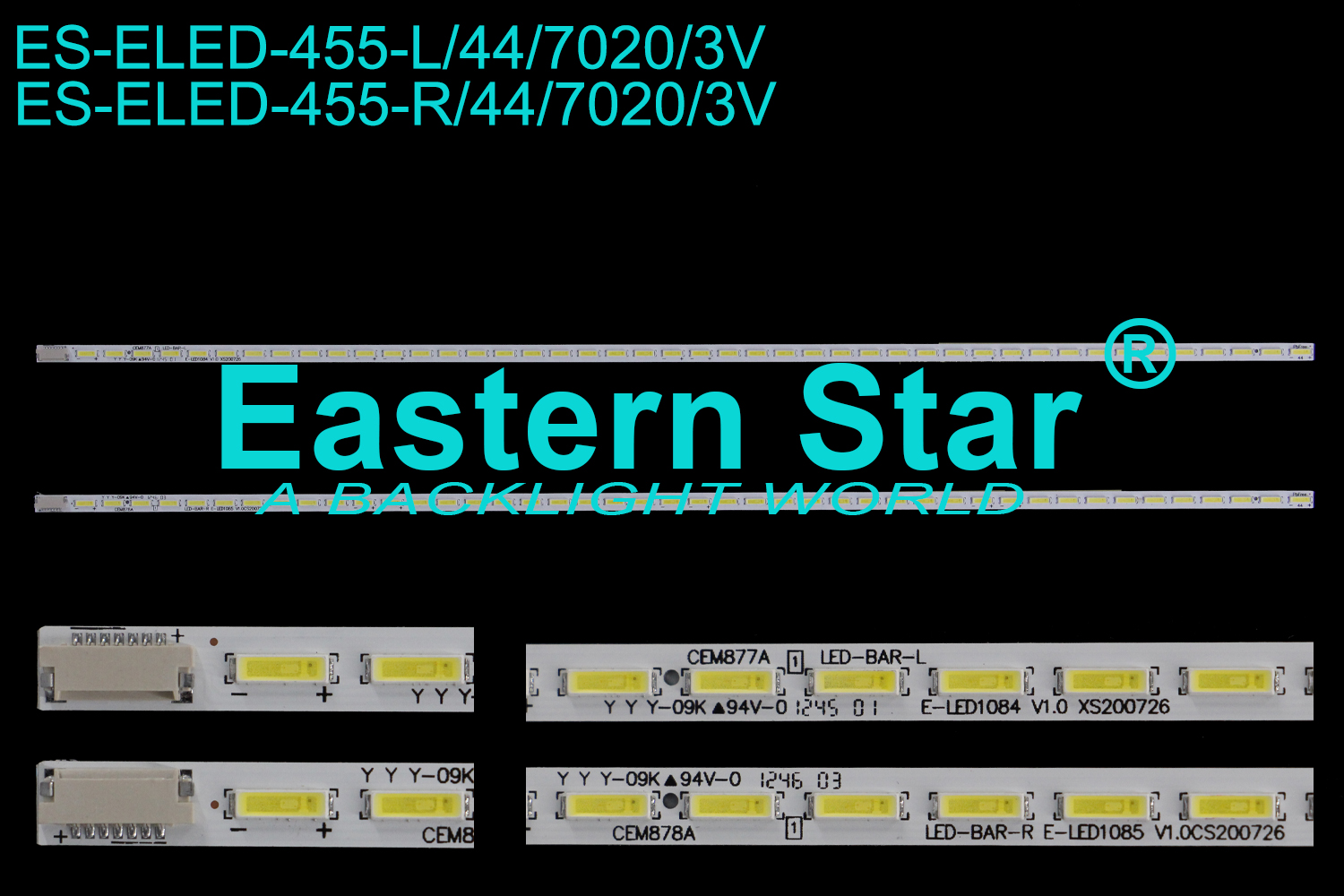ES-ELED-455 ELED/EDGE TV backlight use for 39'' Sharp LC39LE440M L/R: CEM877A  LED-BAR-L/R LED STRIPS(2)