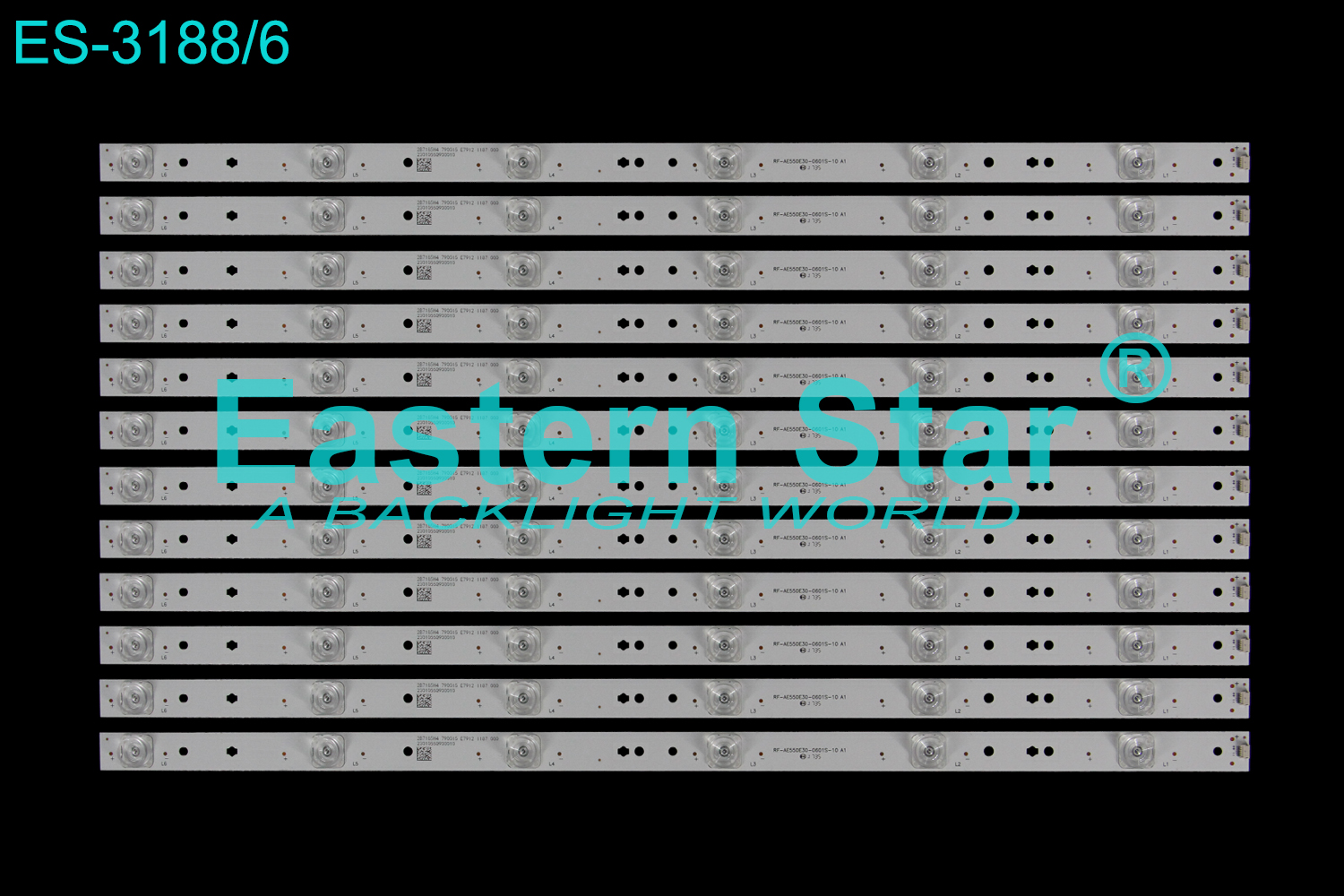 ES-3188 LED TV Backlight use for 55" Haier LQ55AL88S81A2 RF-AE550E30-0601S-10 A1   2301055Q900010 LED STRIP(12)