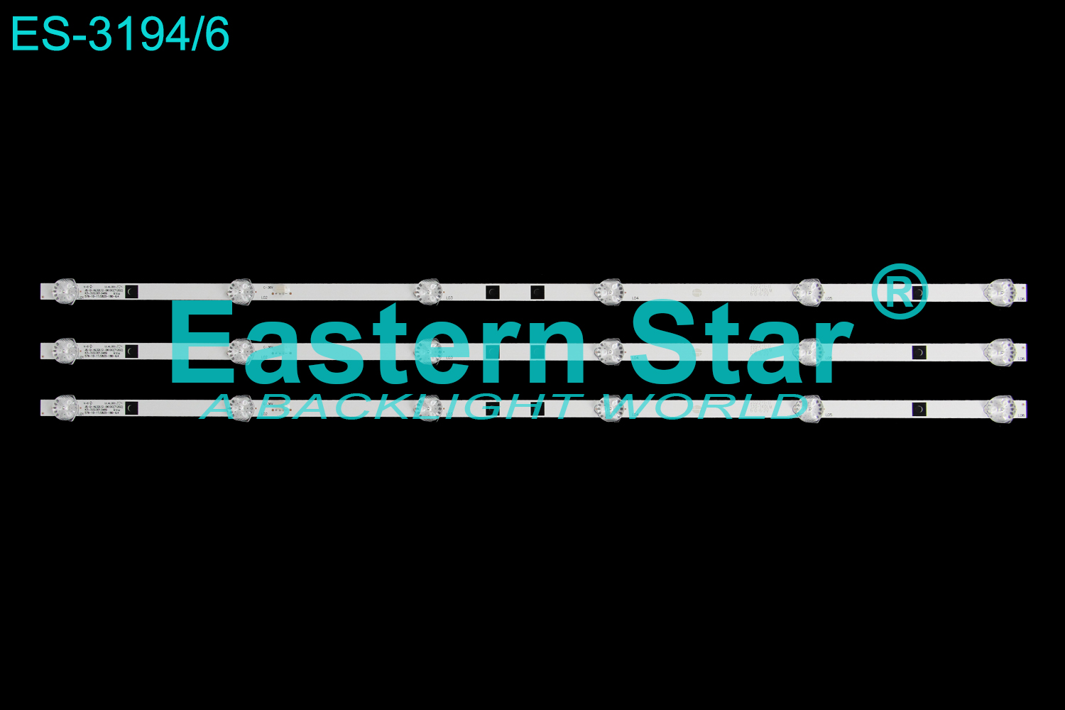 ES-3194 LED TV Backlight use for 32" Sast Sivnsung 32HD510A JS-D-HL32L12-061DC(71202)   K3-3.02.001.0469 576-10-1T/2835-180-6.4  LED STRIP(3)