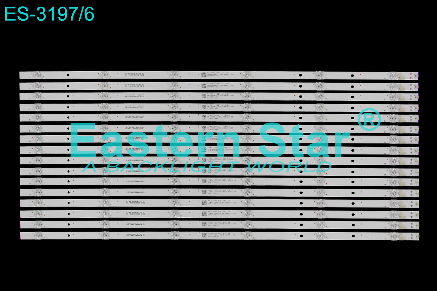 ES-3197 LED TV Backlight use for 75" Vizio V755-G4  V755-H4  SSC-F75JL63030061693F-REV1.22| E479275| SVB750A46|70401-01083|SVB750A78  LED STRIP(16)