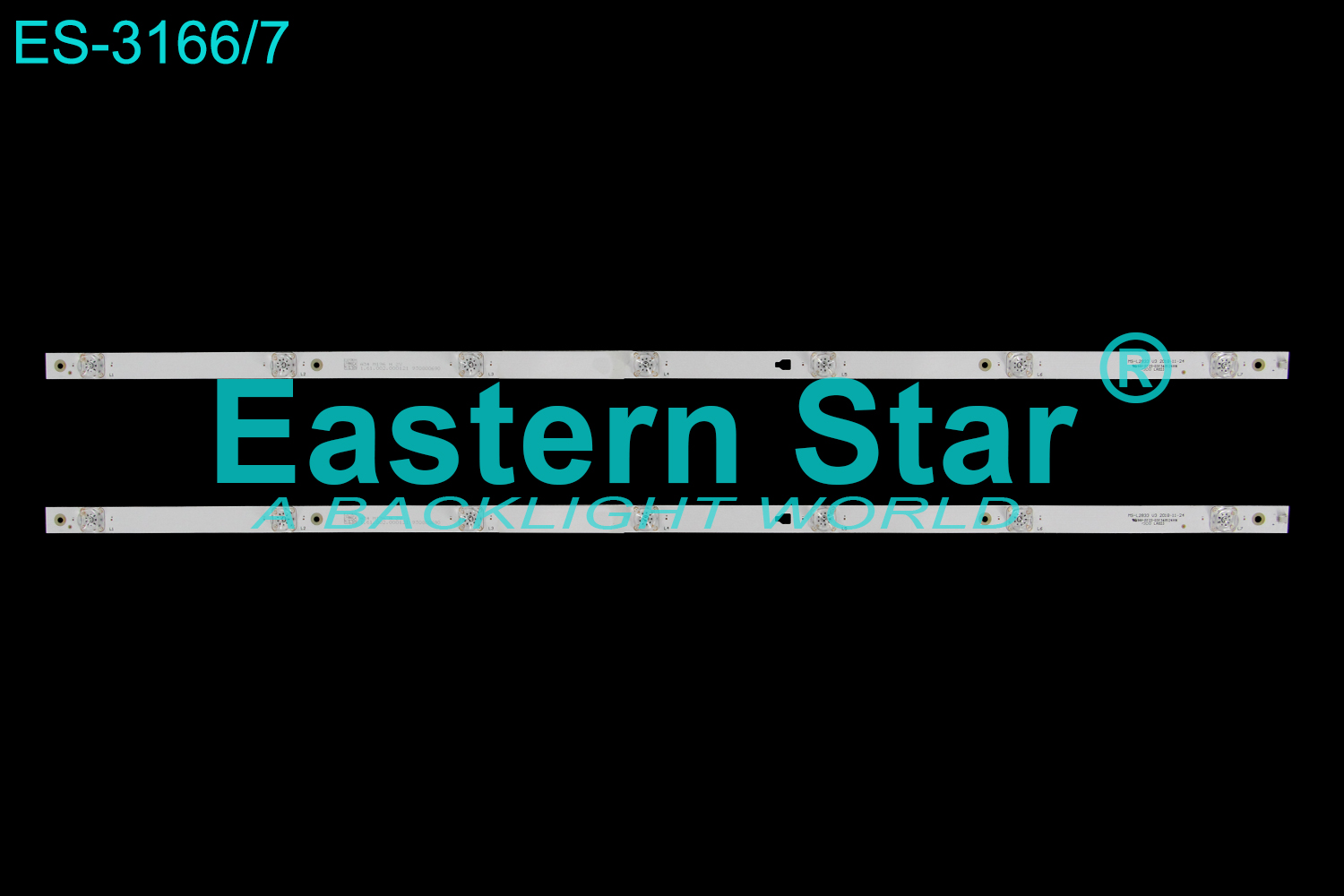 ES-3166 LED TV Backlight use for 40" Vox LED40ADS553B MS-L2833 V3 2018-11-24 LED STRIP(2)