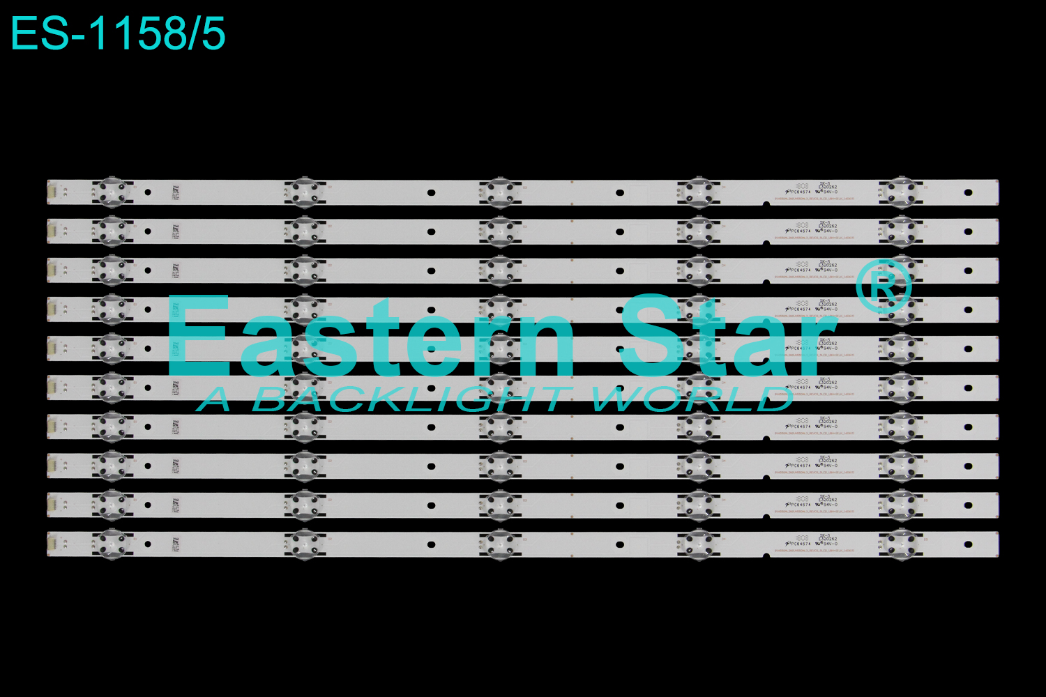 ES-1158 LED TV Backlight use for 55" Sharp LC-55P6000U/HISENSE 55H6607  SVH550AL2&SVH550AL3_REV03_5LED_UBH+SILK_160615 LED STRIP(10)