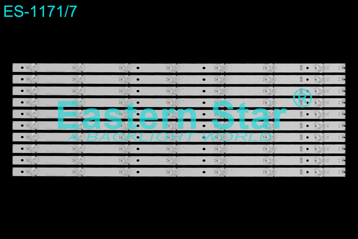 ES-1171 LED TV Backlight use for 55" Hisense 55DU6500 SVH550AQ0_Rev00_RJW1_7LEDX10_161108 LED STRIP(10)