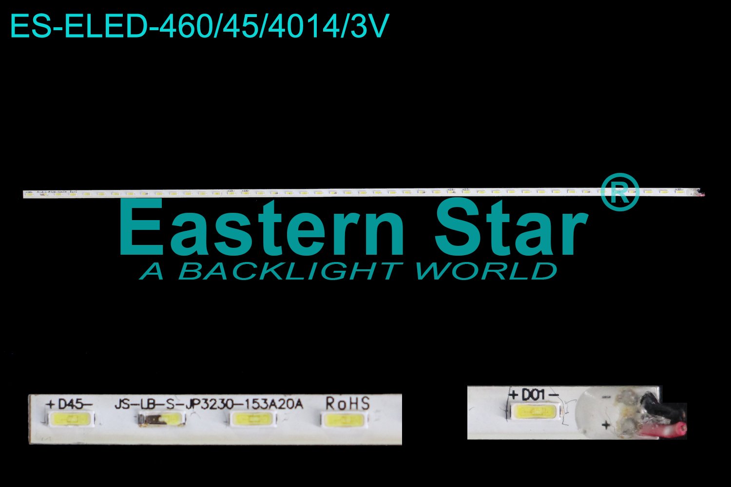 ES-ELED-460 ELED/EDGE TV backlight use for 32'' Tesla  JS-LB-S-JP3230-153A20A LED STRIPS(/）