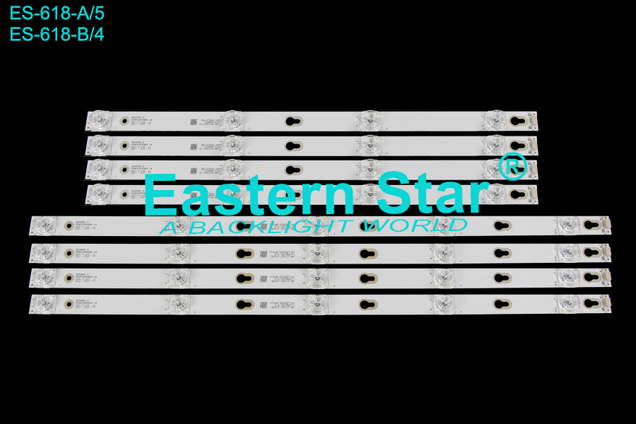 ES-618 LED TV Backlight use for Tcl 50'' 50D2900 A 50HR330M05A9 V4 HR-27925-03285 LC4RB2U3-D-K 4C-LB5005-HR03J LED STRIPS(8)