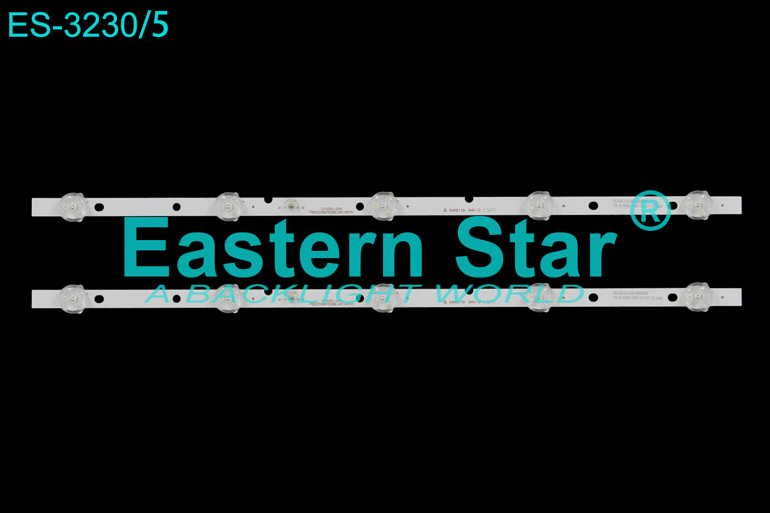 ES-3230 LED TV Backlight use for 22" Sunny SN022LVST59-LD22 CY22D-2X5  PB02D380103BL041-001H  8D2A-DLM2-360502   DL M06 C53 13 NF6 N 401 S  LED STRIP(2)